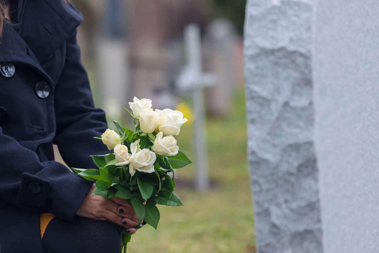 Granite gravestone
